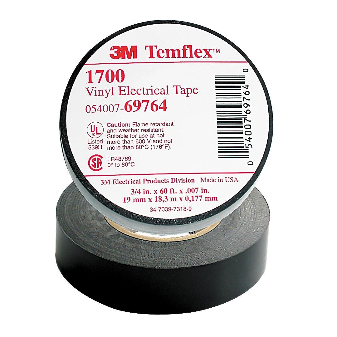 PAC 3MTEMFLEX, 3M Temflex Vinyl Electrical Tape - 3/4" x 60 Feet