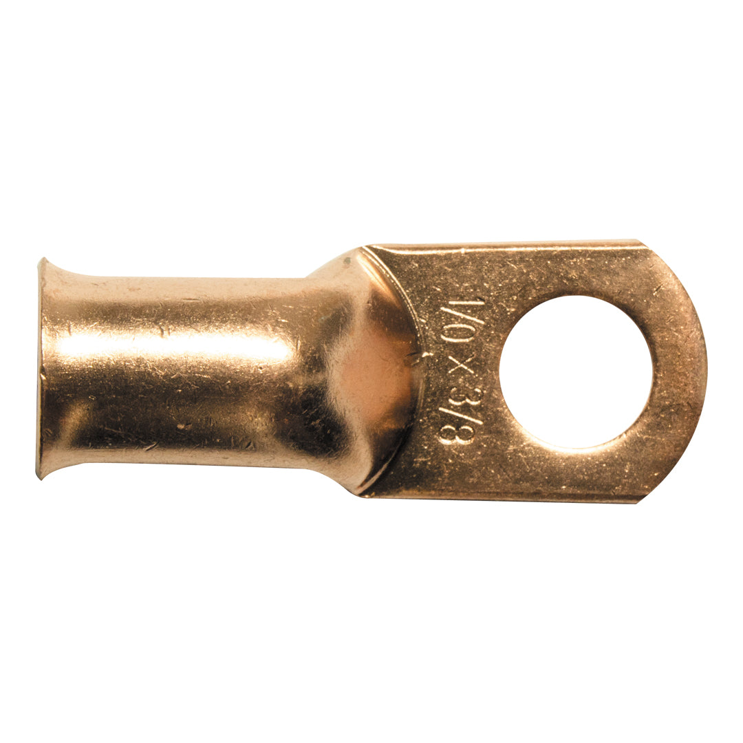 PAC C0GART, 1/0 Gauge Copper 3/8" Ring Terminal, 25 PCS