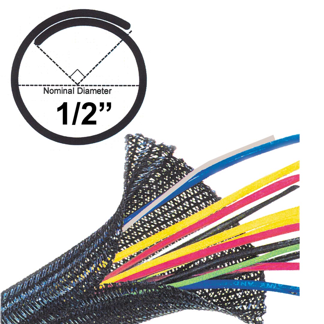 PAC EXTUB612, Flexo-6 Tubing 1/2 Black