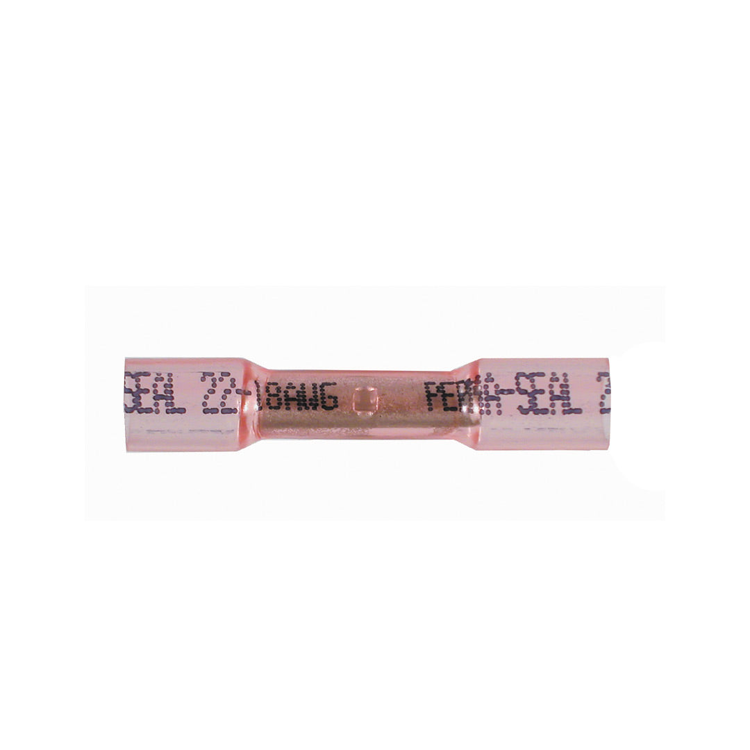 PAC HSBR, Heatshrink Butt Red 22-18Ga - 25/Bag