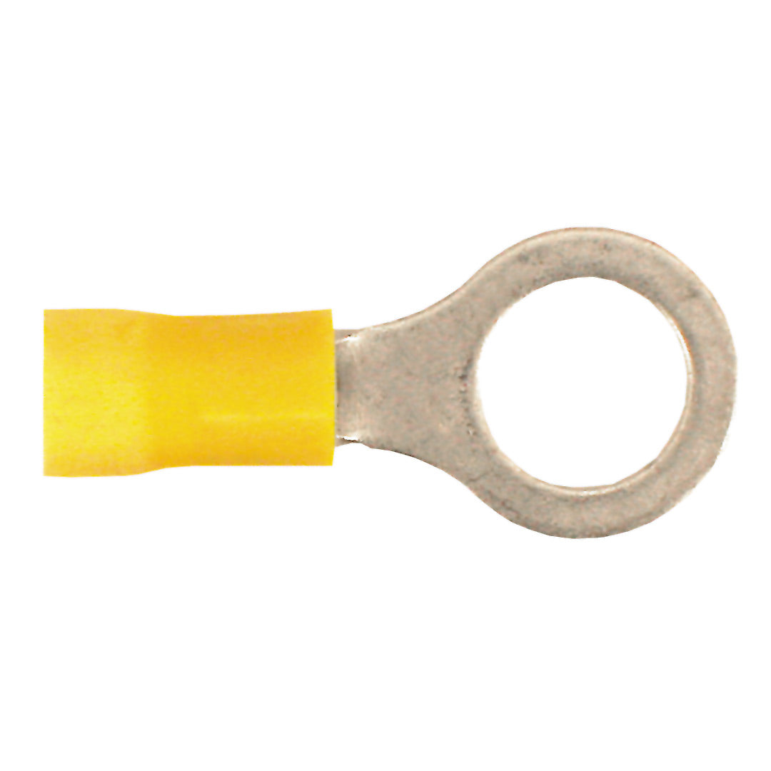 PAC IRY38, 3/8" 10-12Ga Yellow Ring Term - 100/Bag