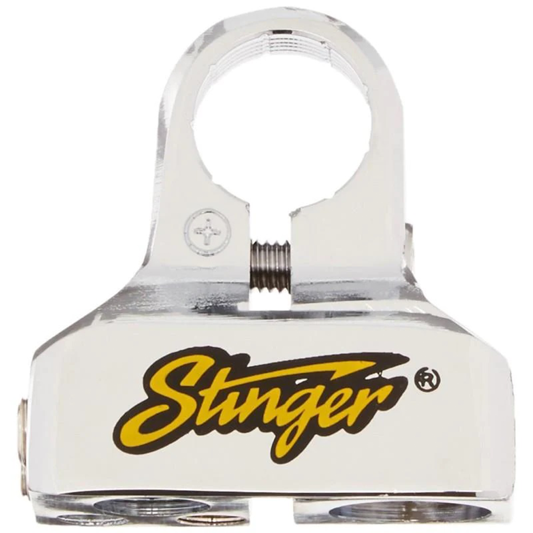 Stinger SPT53102, Pro Classic Battery Terminal w/ 8 Gauge Outputs Shoc-Krome