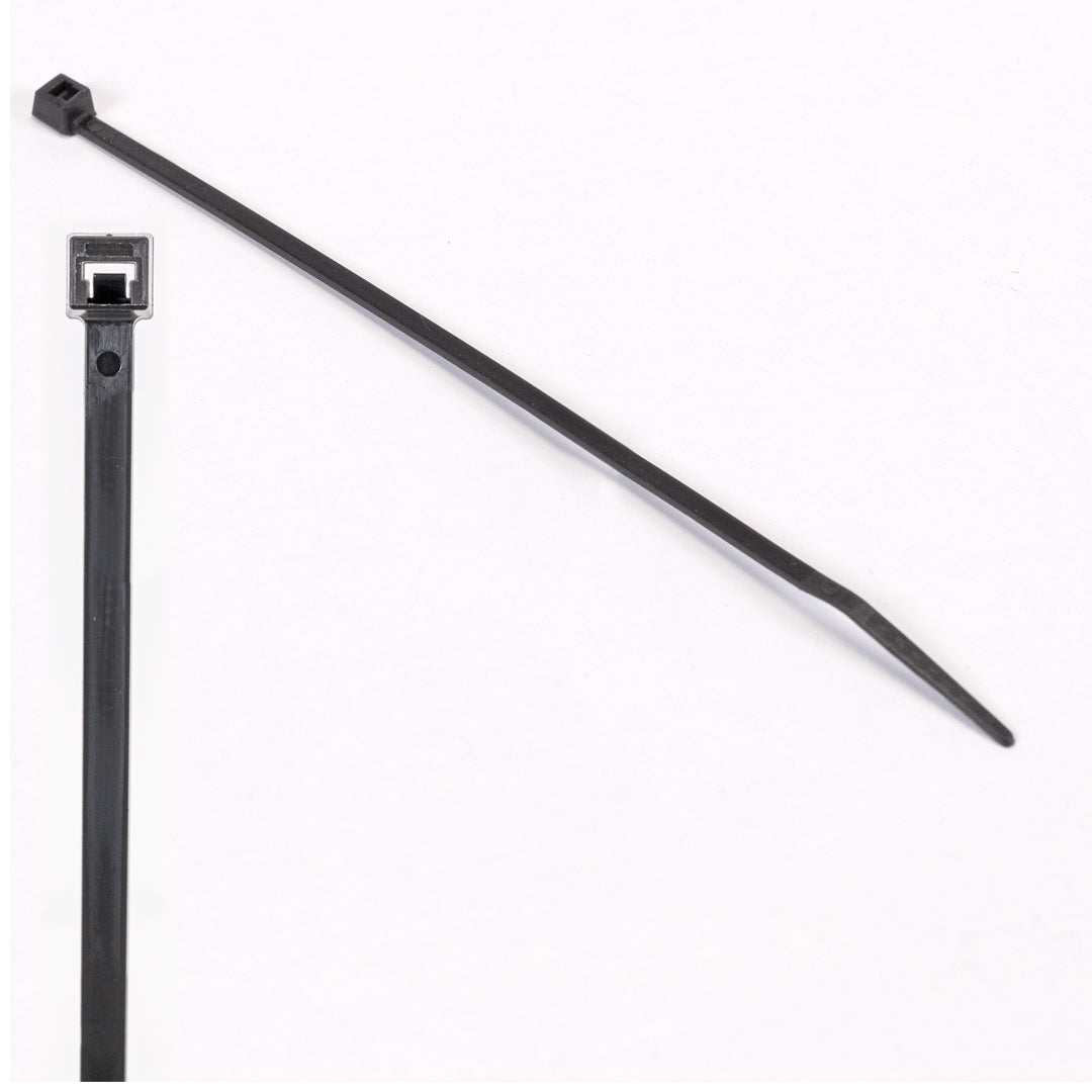 PAC WT6, Black Wire Ties 5.5" 40# Test - 1000/Bag