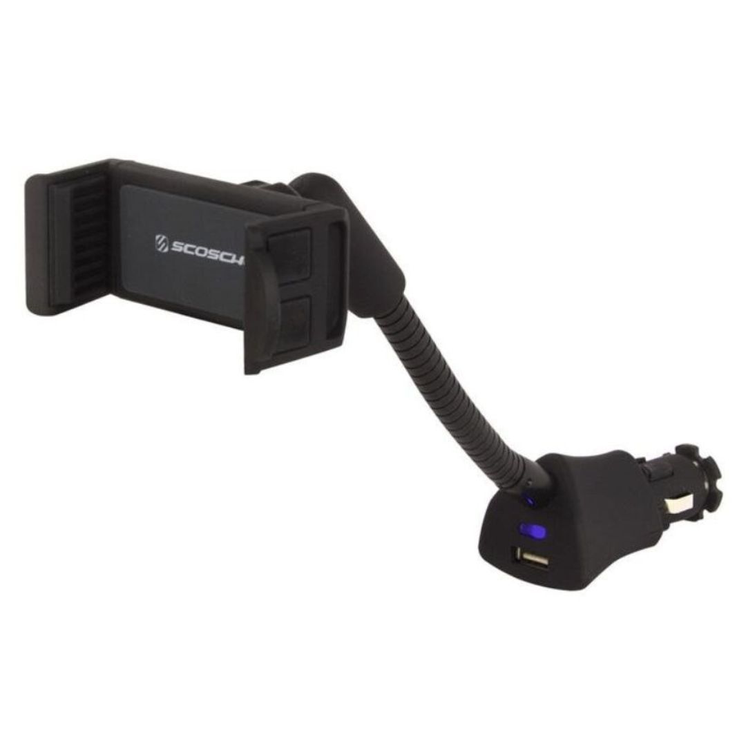 Scosche H12VFXM, Universal Power Socket Flex Mount + USB Charging Port