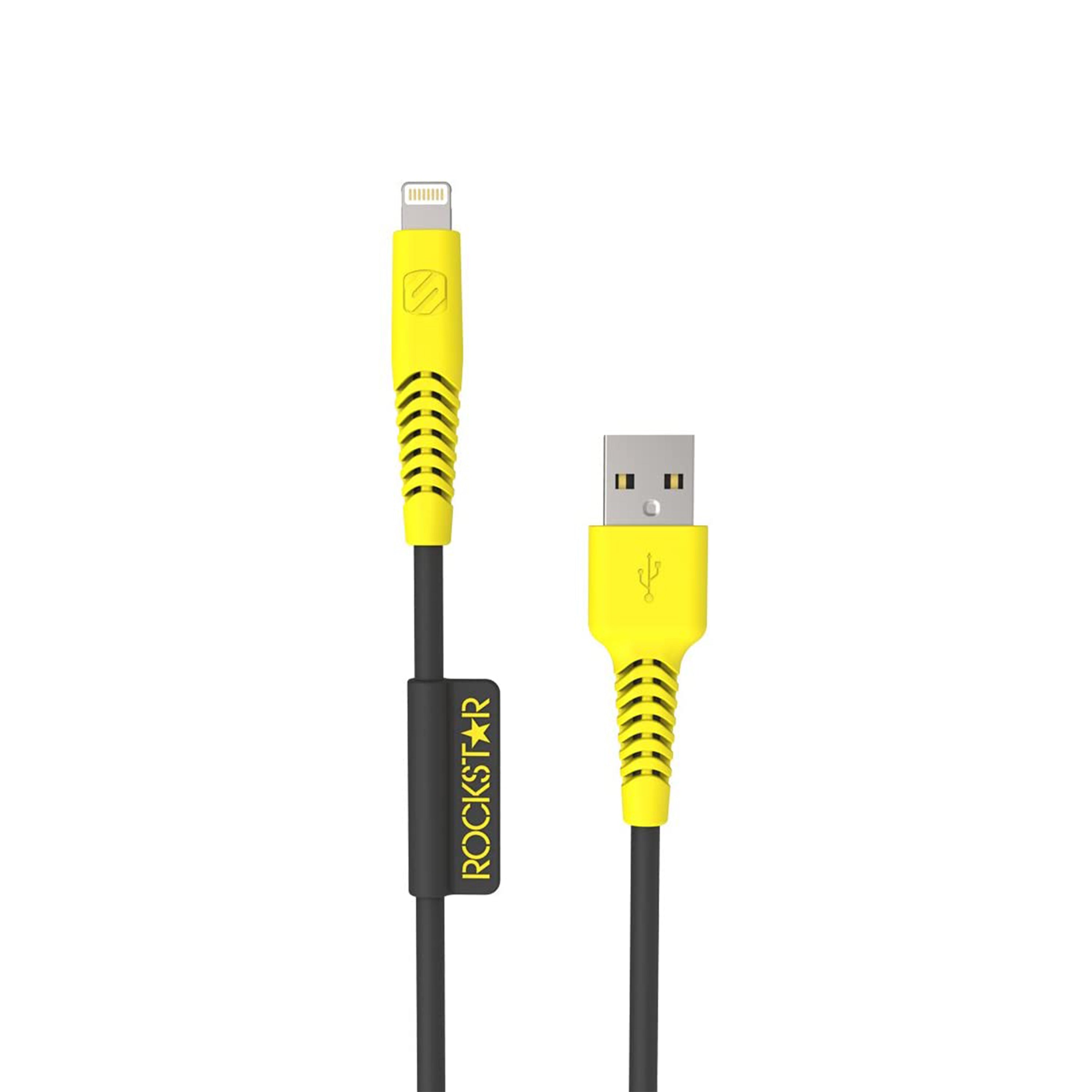 Scosche HDI34RS, 4 Foot Heavy Duty Charge & Sync Cable For Lightning Devices Rock Star