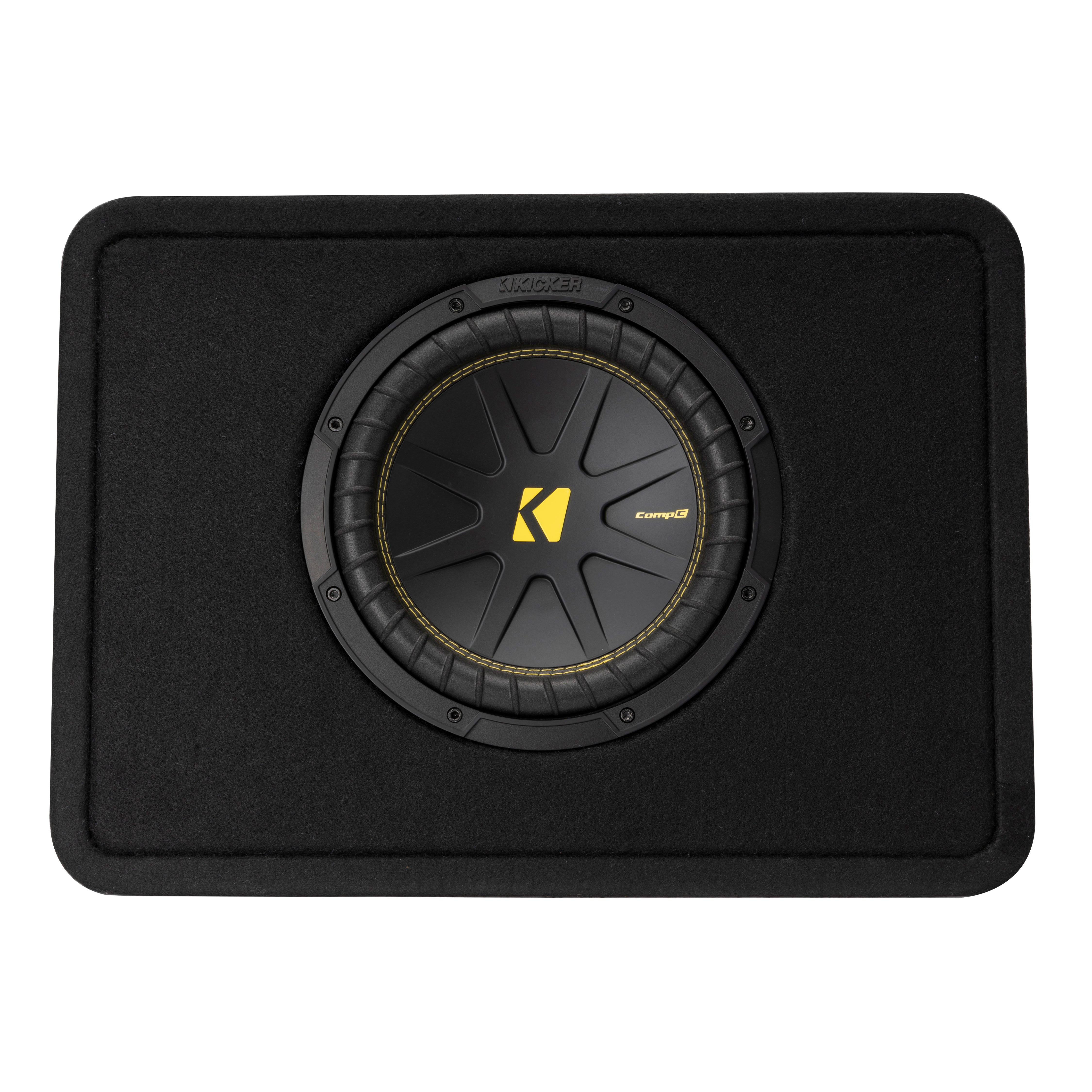 Kicker TCWC10, CompC Single 10" Loaded Thin Profile Subwoofer Enclosure, 300W (50TCWC102)