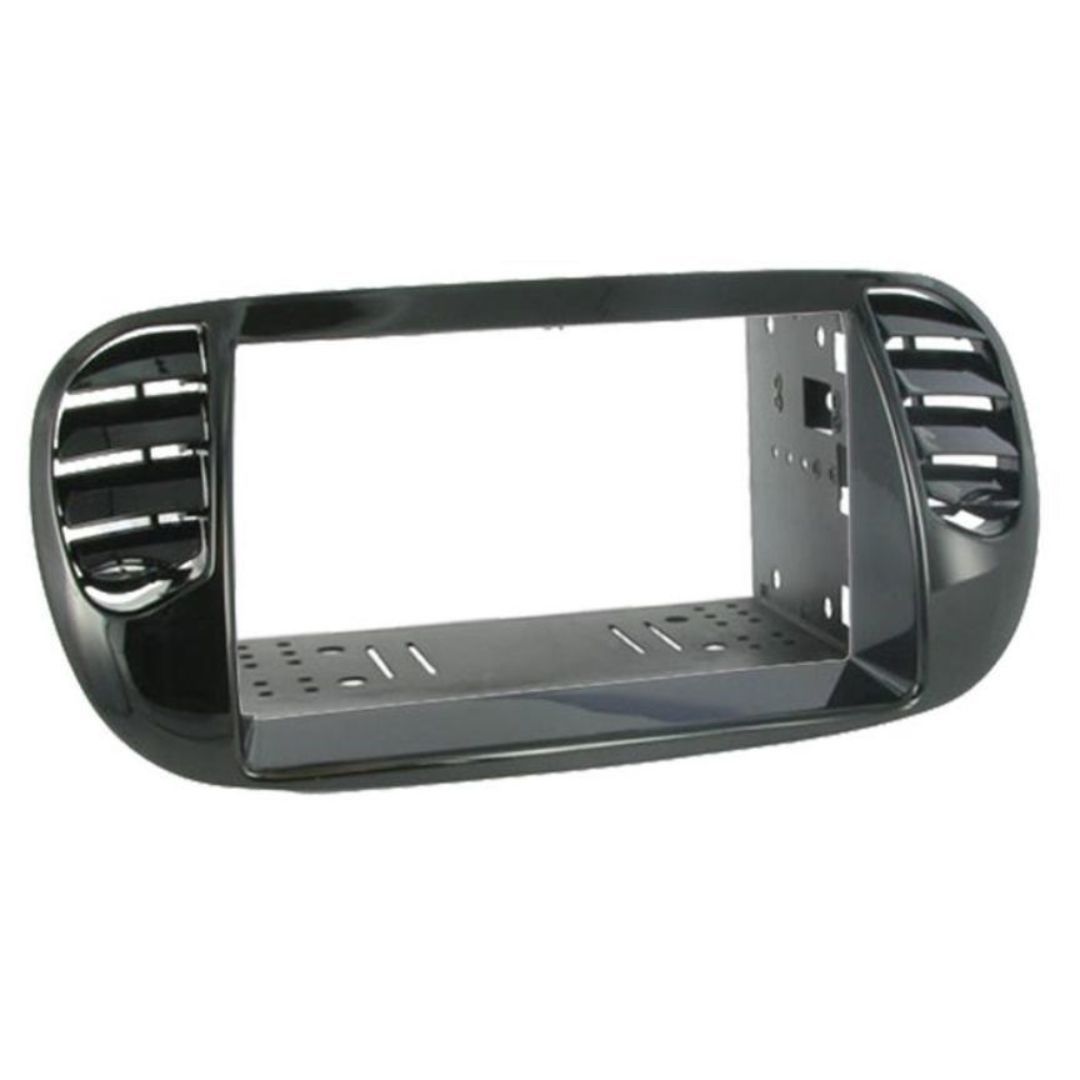 Scosche FT4276B, 2012-Up Fiat 500 Double DIN Kit, Black