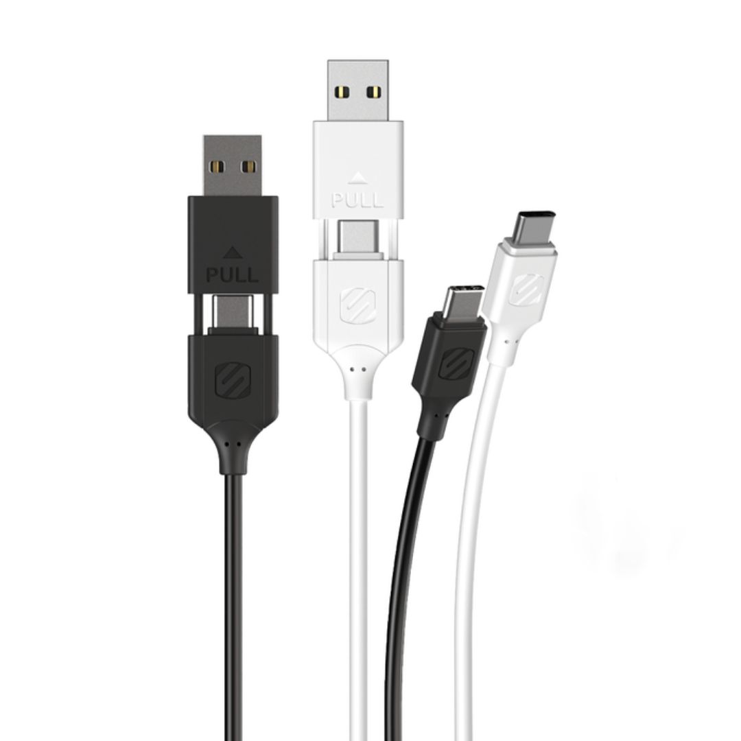 Scosche CI44-SP, Type C to Lightning Power Delivery 4 Foot Cable - Black