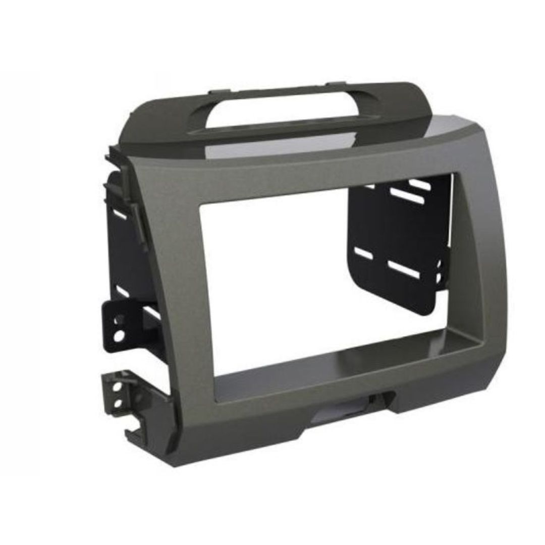 Scosche KA2099SB, 2011-Up Kia Sportage ISO Double DIN & DIN+Pocket Kit, Silver