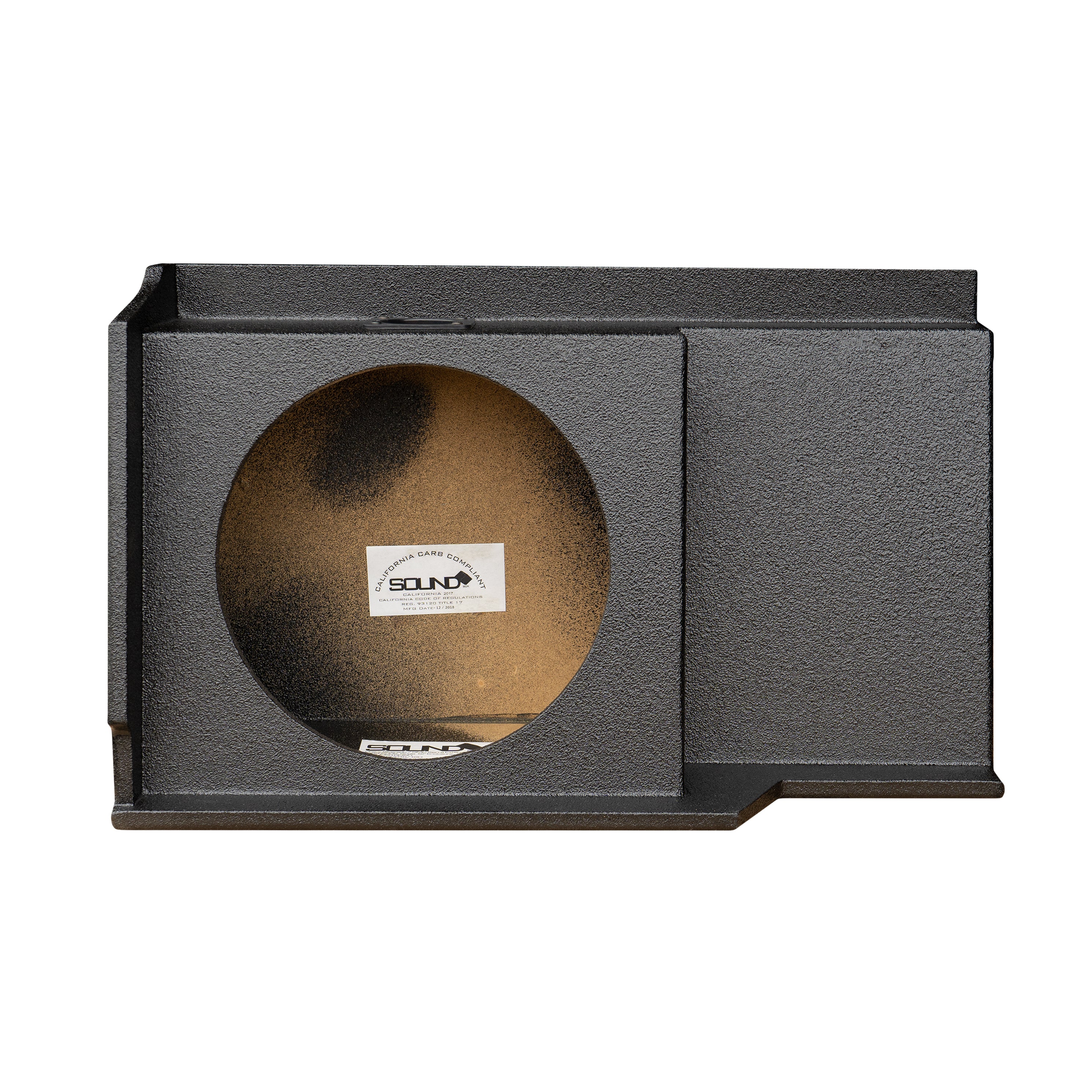 SoundBox Chevy Silverado / GMC Sierra Extended Cab 1999-2006 Single 12" Subwoofer Enclosure, BedLiner