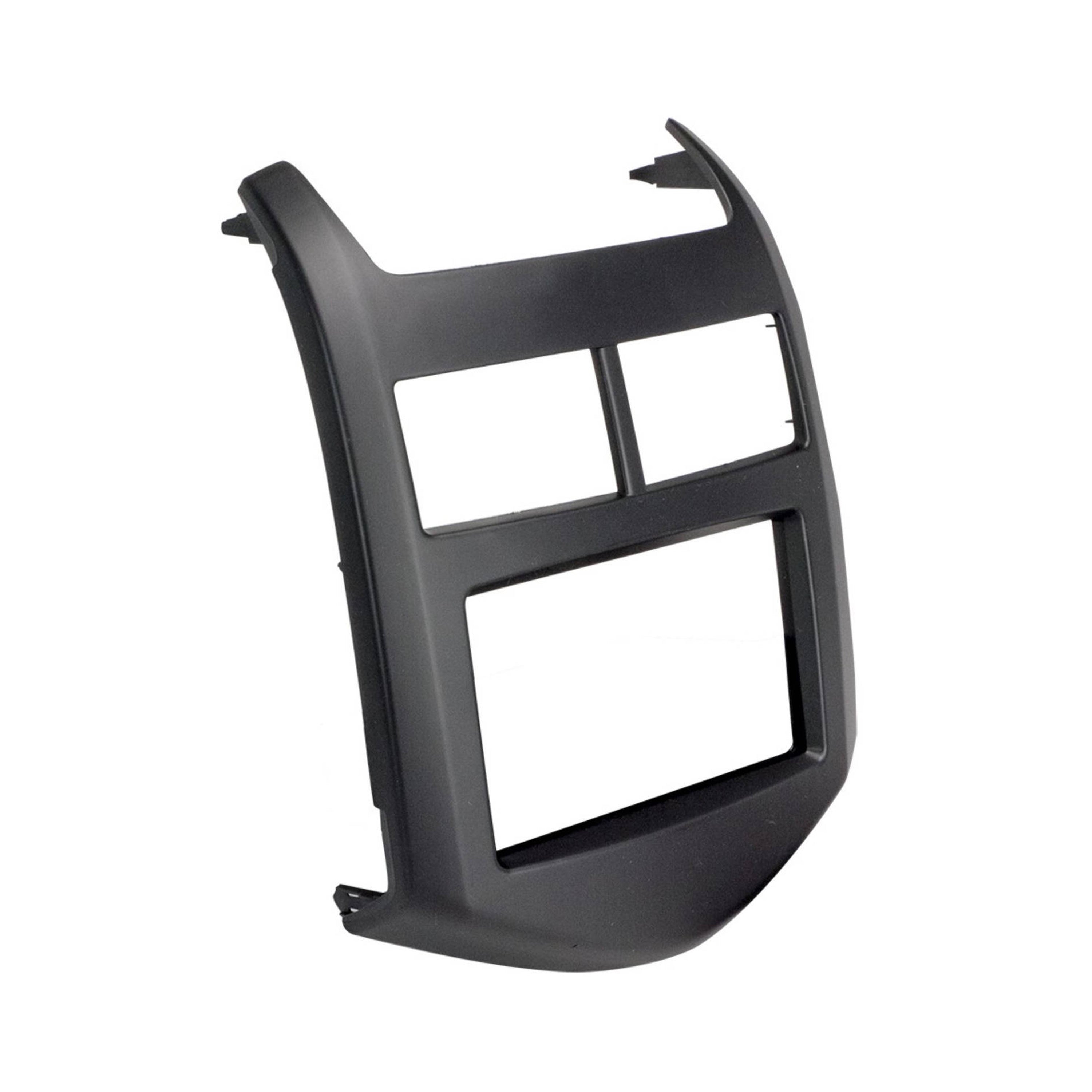 Scosche GM5212GMB, 2012-Up Chevrolet Sonic ISO Double DIN & DIN+Pocket Kit, Gun Metal