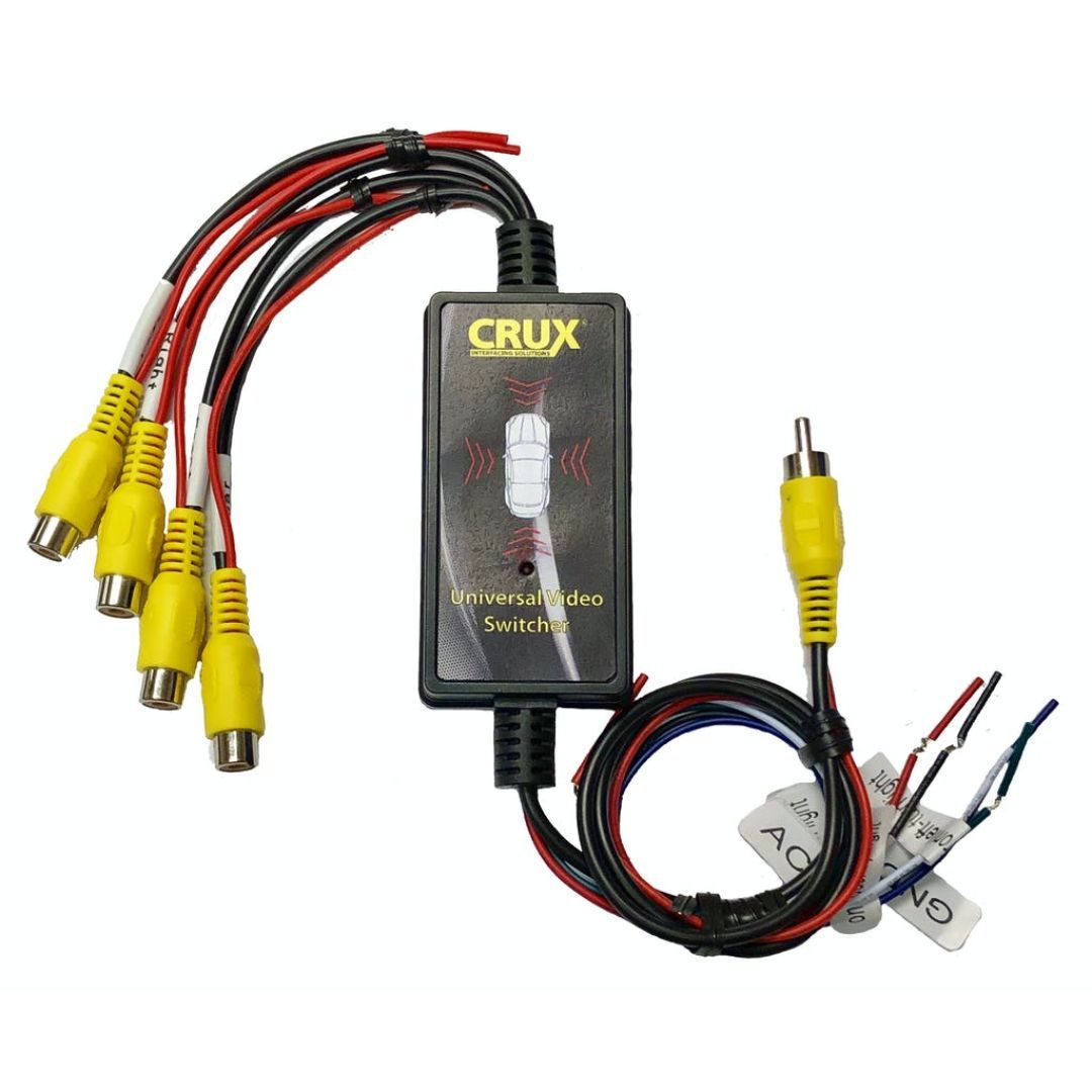 Crux CSS-41, 4 Input Automatic Video Switcher with Turn Signal Triggers & RF Remote Control