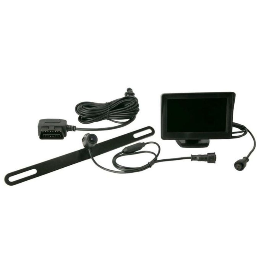 Scosche D4TFCAMK, Plug And Play 4" Camera Monitor w/ Top Plate Mount Camera