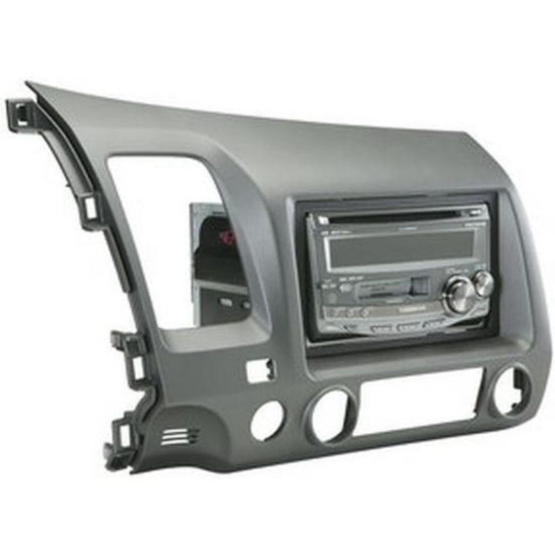 Scosche HA1561DGB, 2006-2011 Honda Civic ISO Double DIN & DIN+Pocket Kit, Atlas Gray