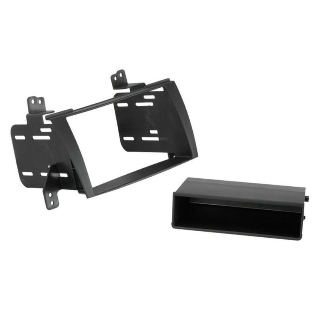 Scosche HY1622B, 2009-2010 Hyundai Sonata ISO Double DIN & DIN+Pocket Kit, Radio Delete Version