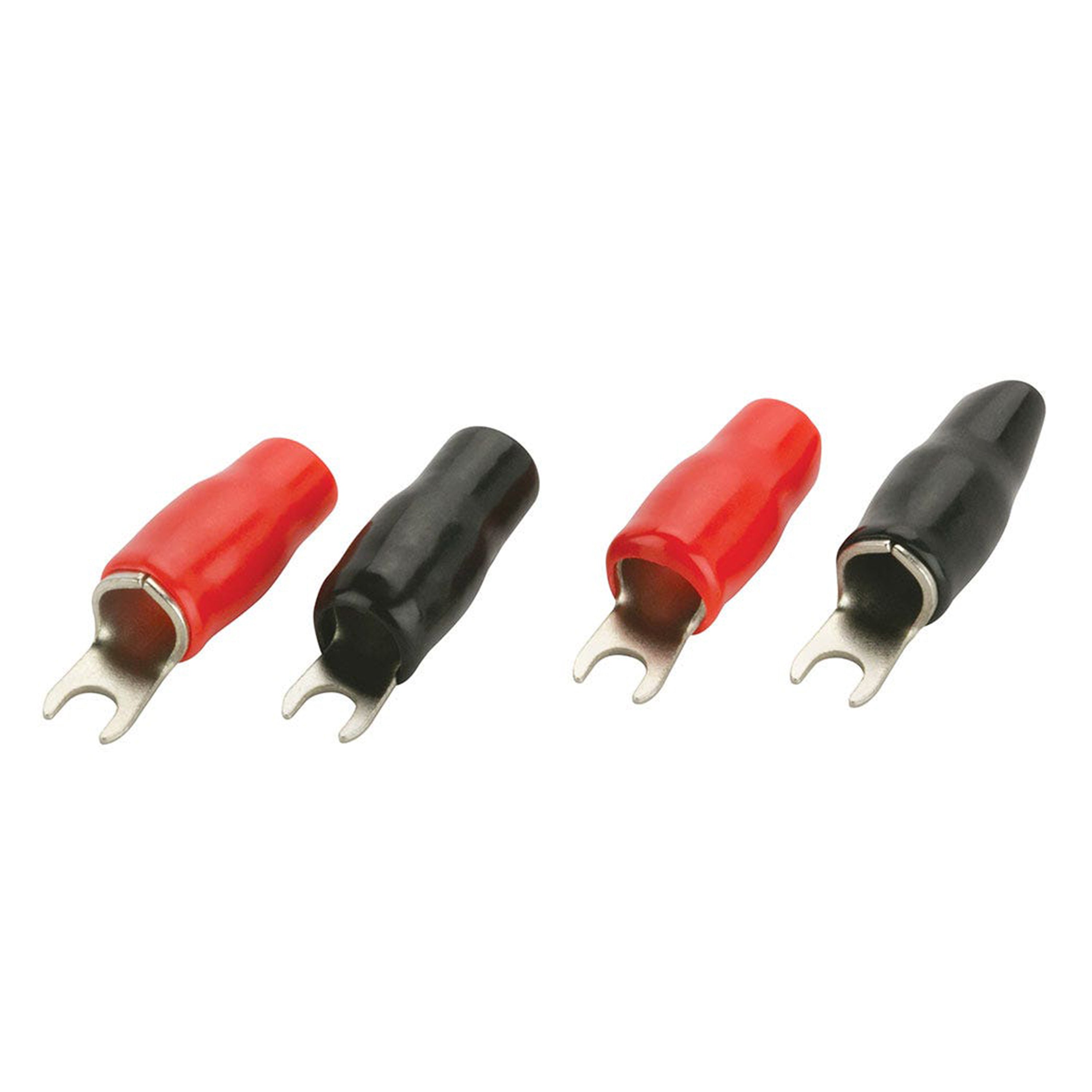 X2 by Scosche X2BS4-4, 4 Gauge Spade Terminal - 4 Pack