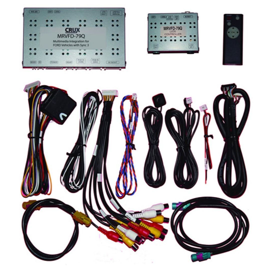 Crux MRVFD-79Q, Multimedia & Rear View Integration for Select Ford Vehicles with Sync 3