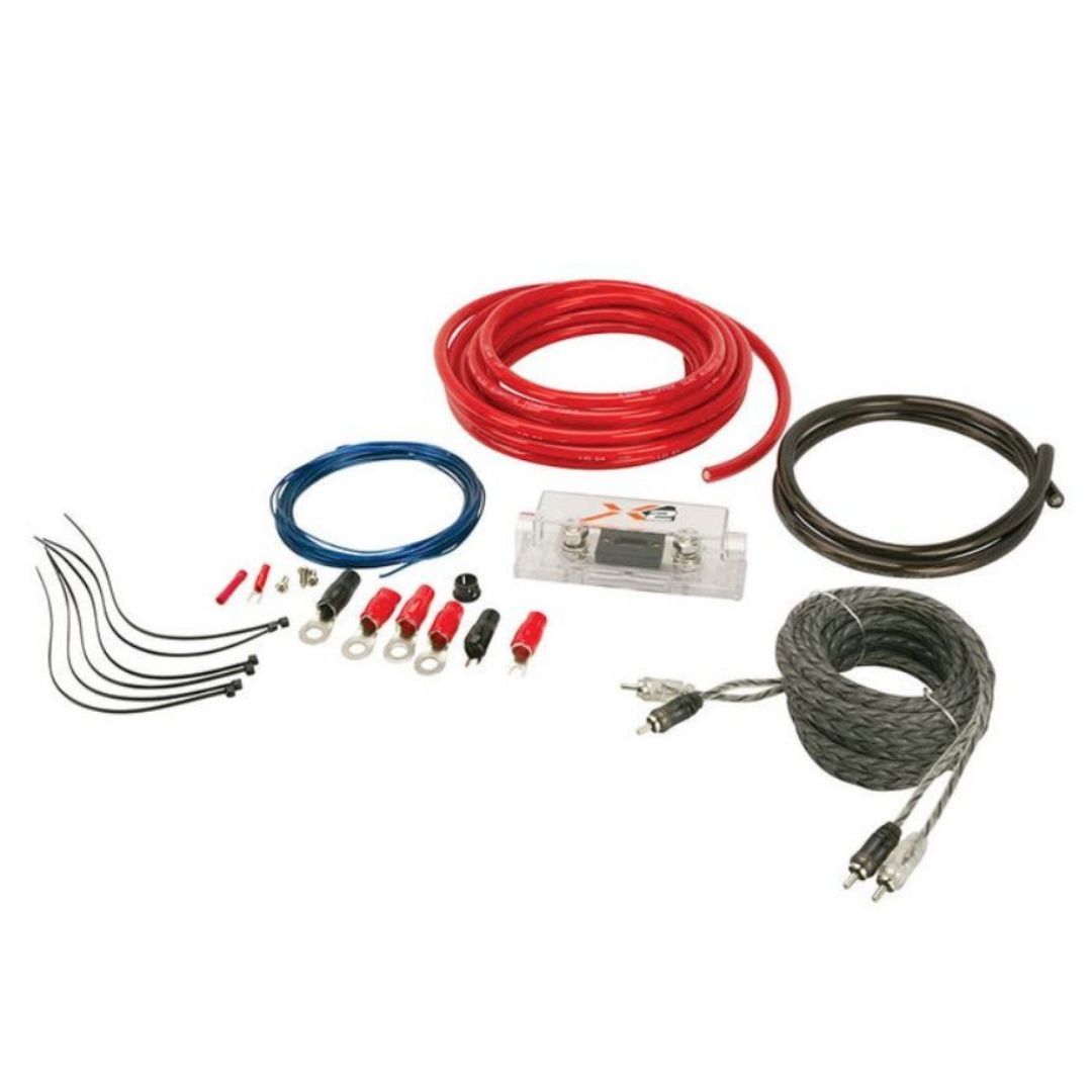 X2 by Scosche X2AKC1200, 9.5mm Oxygen Free Copper Single Amplifier Install Kit, 1200W