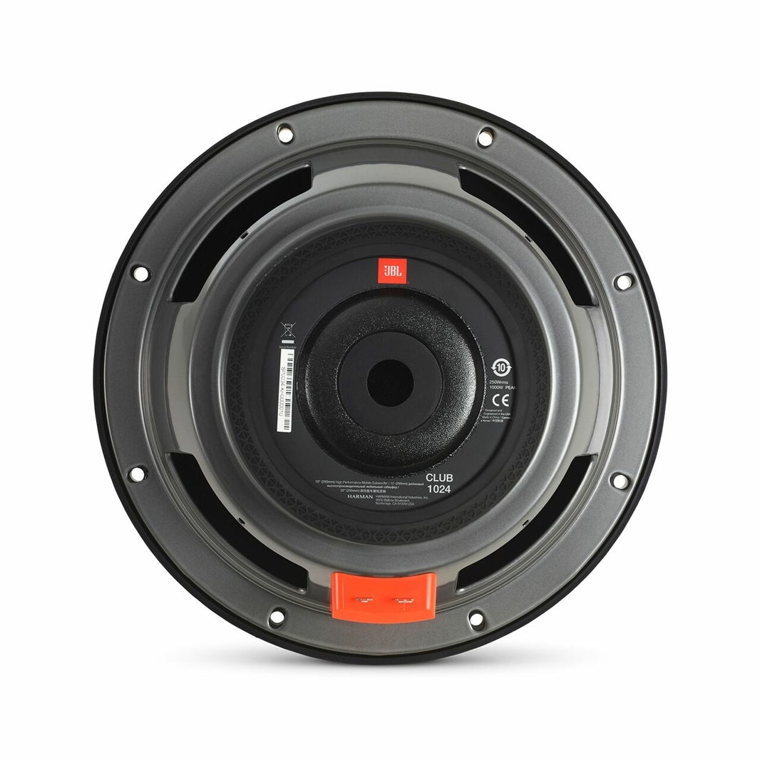 JBL Club 1024AM, Club Series 10" 2 Ohm or 4 Ohm Car Subwoofer w/SSI