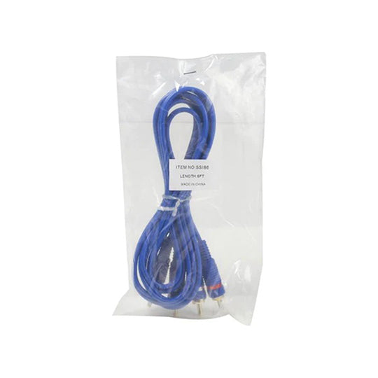 Stinger Select SSIB6, 6FT RCA Blue 25/Bag