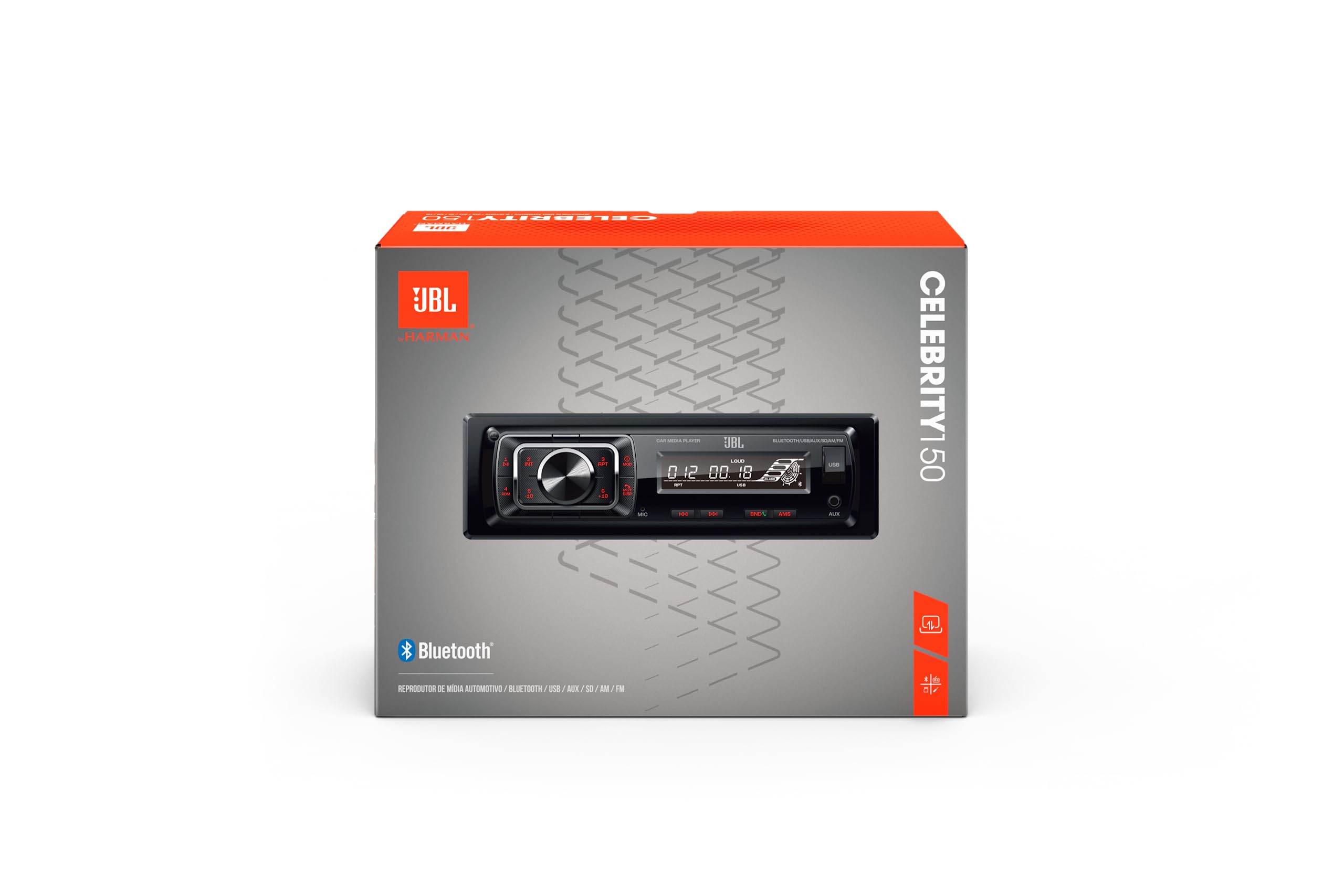 JBL CELEBRITY150, Single Din Bluetooth AM/FM Mechless Car Stereo