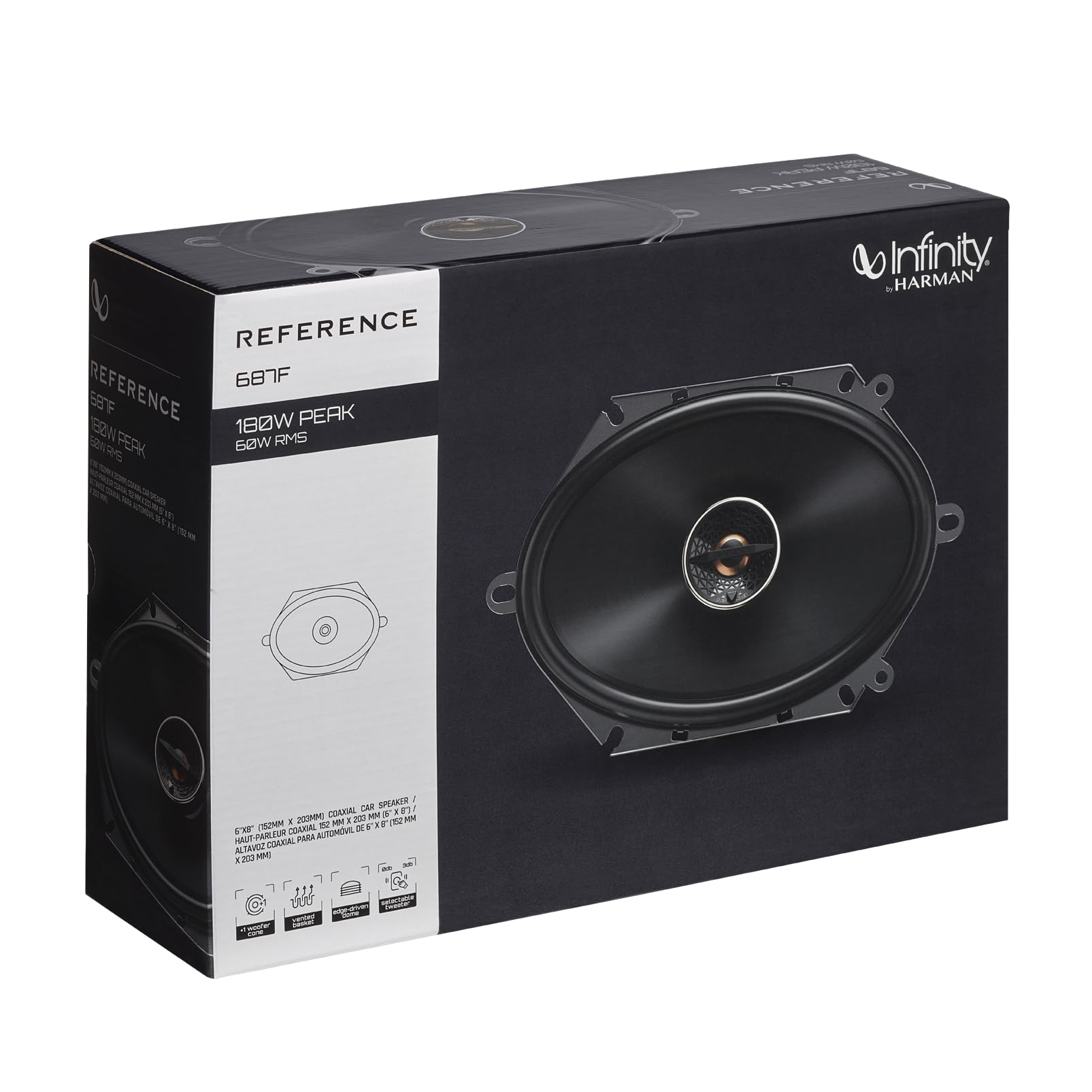 Infinity REF687F, Reference Series 6x8" 2-Way Coaxial Speakers