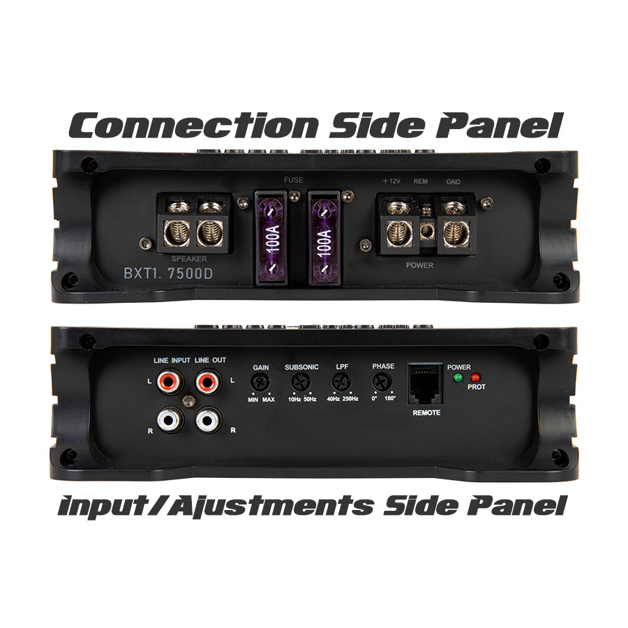 Soundstream BXT1.7500, Bass Xtreme Series Monoblock Class D Subwoofer Amplifier - 7,500 Watts