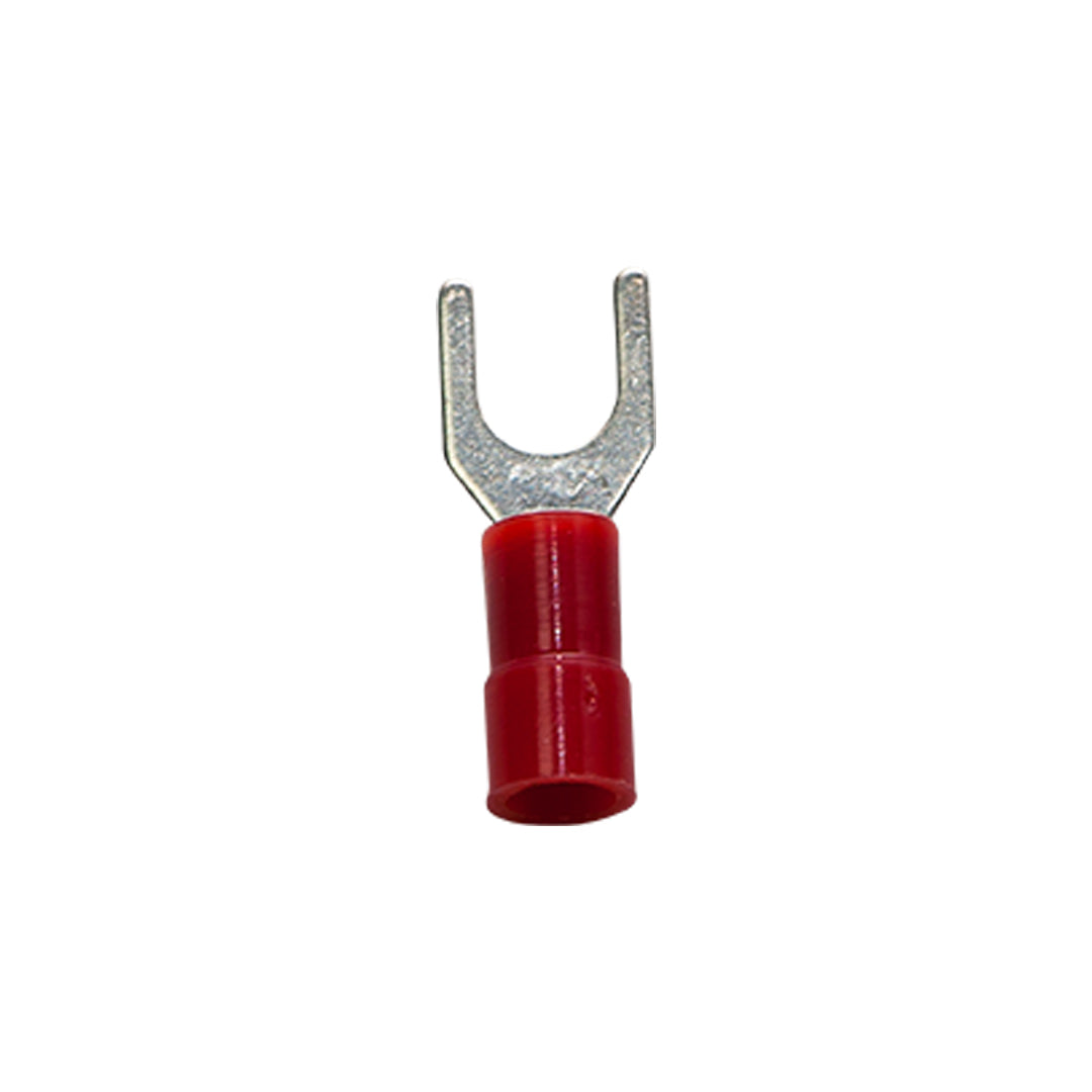 PAC CONFTR10, Red Nylon Spade Terminal 22-18 Gauge #10 Package Of 100