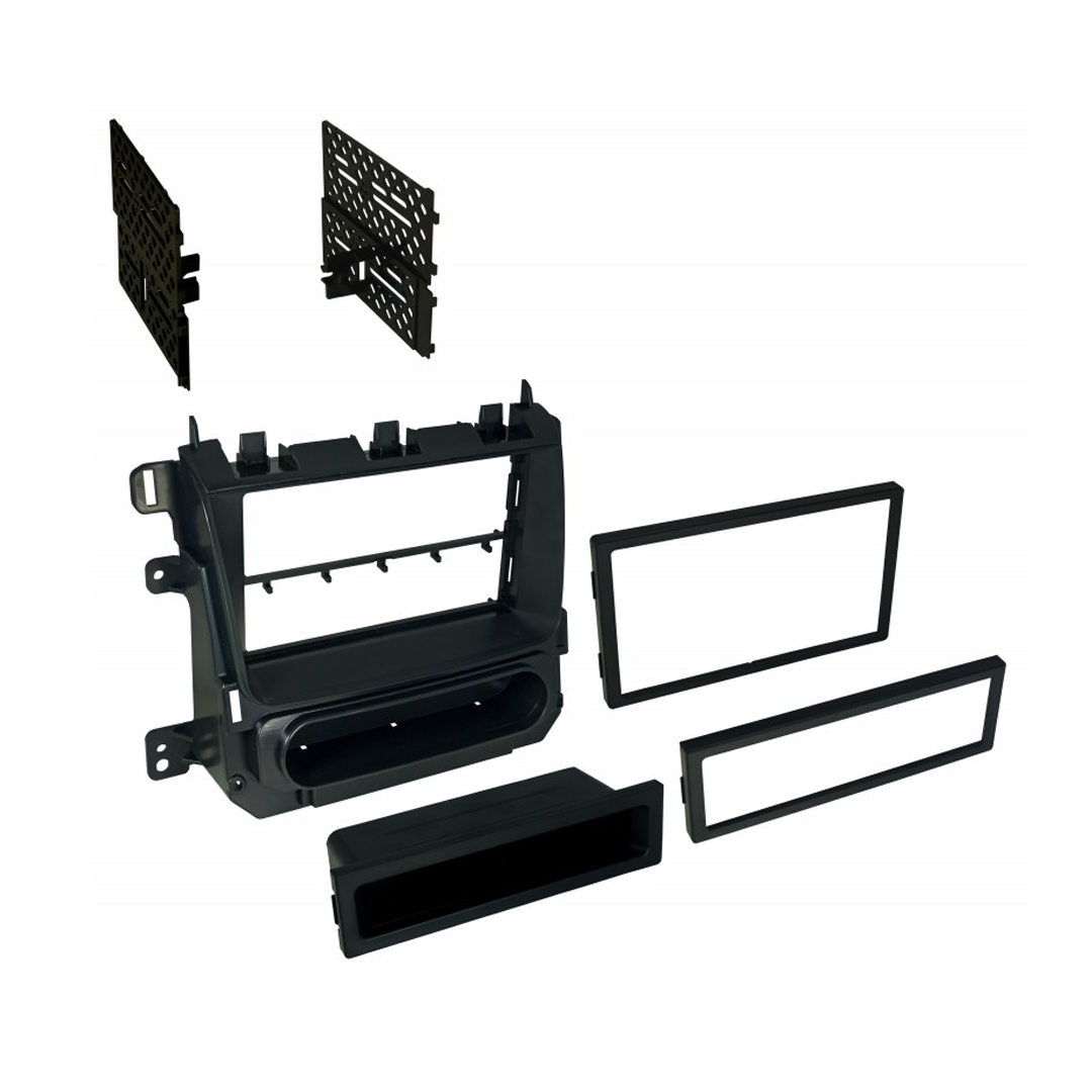 American International GMK327, 2015-17 Chevrolet Suburban  /  Tahoe 2015-17 GMC Yukon  /  Yukon XL Single DIN / ISO w/ Pocket or Double DIN Dash Kit