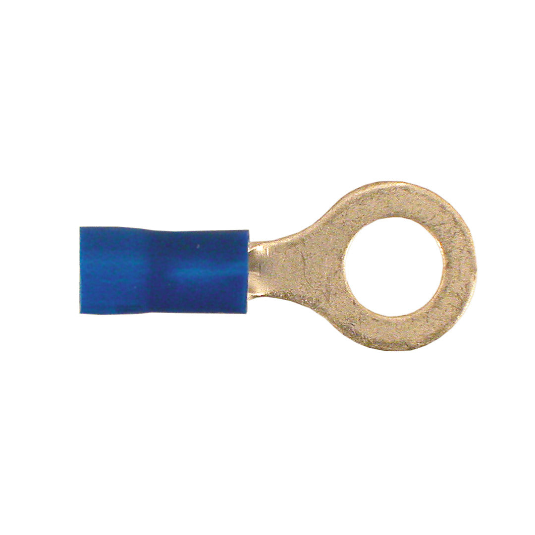 PAC IRB14, 1/4" 14-16Ga Blue Ring Term - 100/Bag