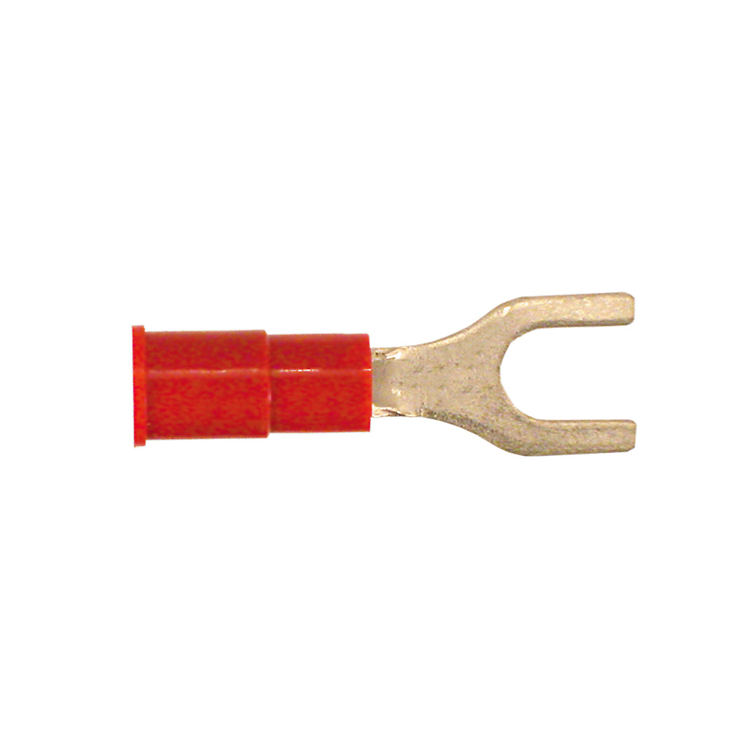 PAC ISR8, 8# 18-22Ga Red Vinyl Spade - 100/Bag