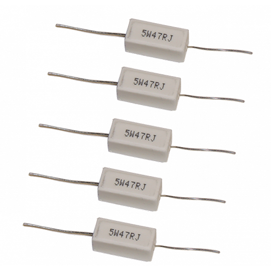 PAC LR475, 47 Ohm Resistor Pack (5 Pcs) Sandstone Axial Resistors