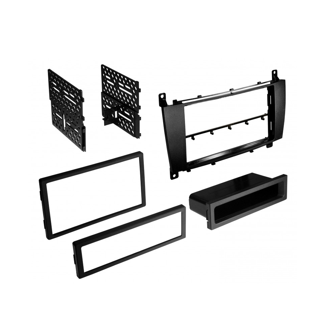 American International MBK102C, 2005-2007 Mercedes C-Class Single DIN / ISO w/ Pocket or Double DIN Dash Kit