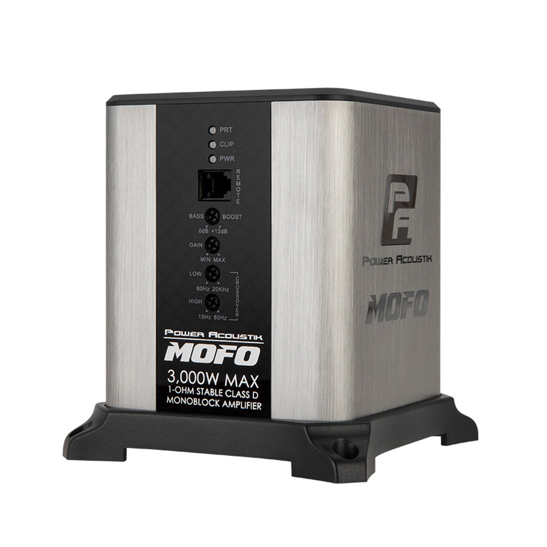 Power Acoustik MOFO1-3KD, Mofo Series Monoblock Class D Subwoofer Amplifier - 3,000 Watts