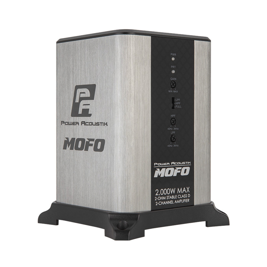 Power Acoustik MOFO2-2KD, Mofo Series 2 Channel Class D Amplifier - 2,000 Watts