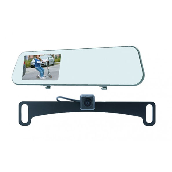 EchoMaster MRC-45DVR-CL, Clip On Mirror w/ DVR And License Plate Camera Kit