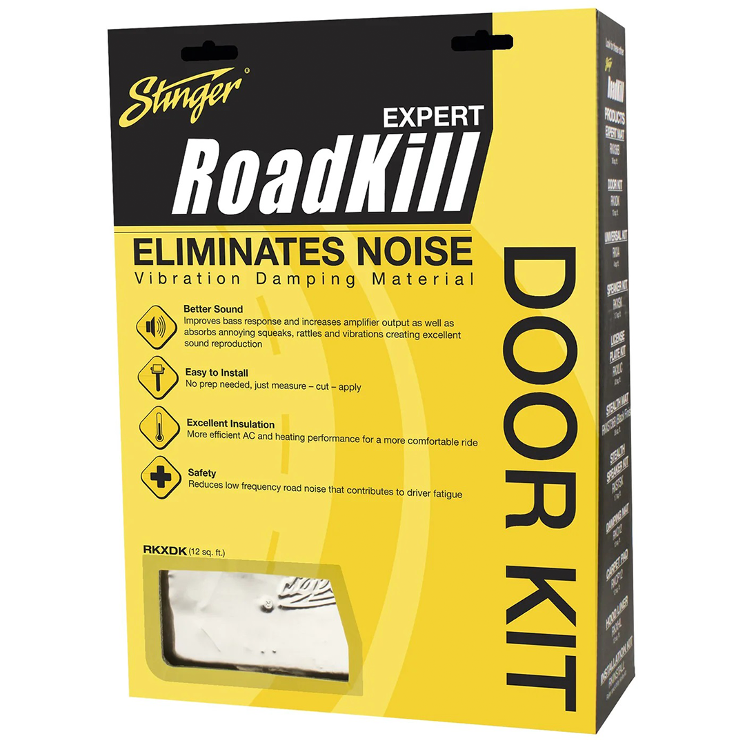 Stinger RKXDK, RoadKill Expert Door Kit Sound Damping (6 PCS) 12"x24" - 12 Sq Feet