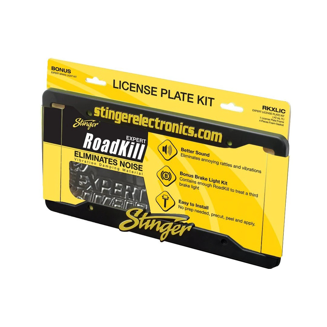 Stinger RKXLIC, RoadKill License Plate Sound Damping Kit
