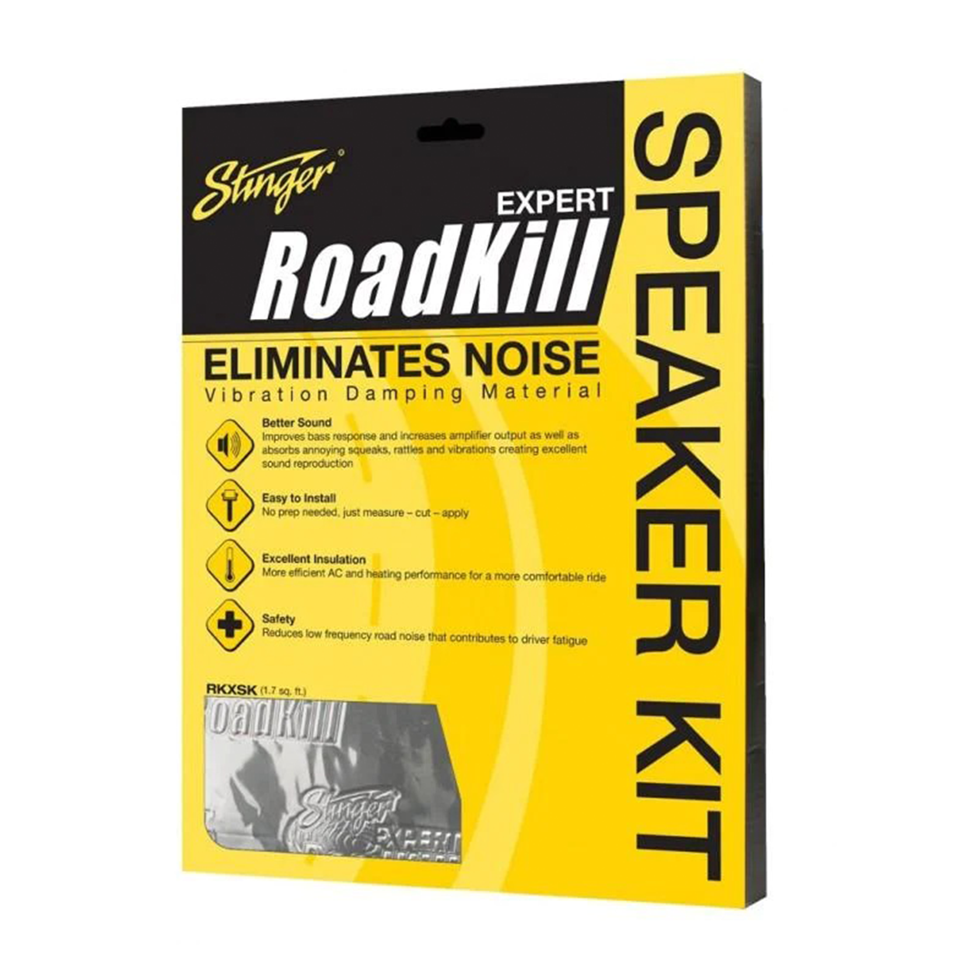 Stinger RKXSK, RoadKill Expert Speaker Kit Sound Damping (2 Sheets) 10"x12" - 1.7 Sq Feet