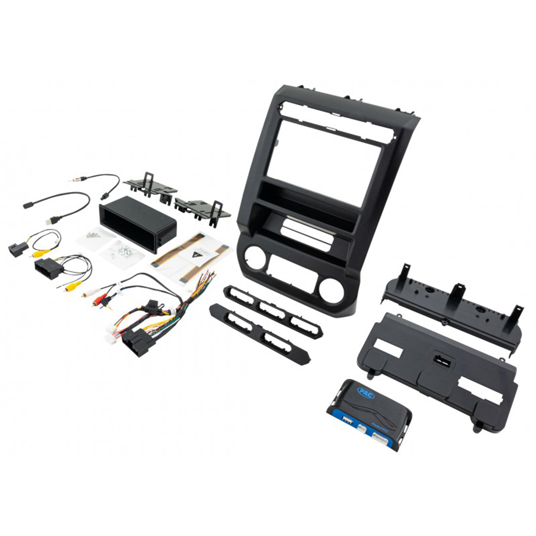 PAC RPK4-FD2201, 2015-2016 Ford F-Series Pickup Complete Radio Replacement Kit w/ Integrated Climate Controls Radiopro4 Rp4