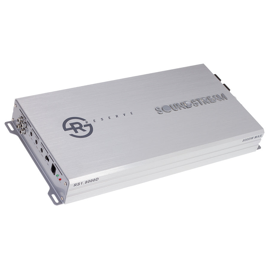 Soundstream RS1.8000D, Reserve Series Class D Monoblock Subwoofer Amplifier, 8000W