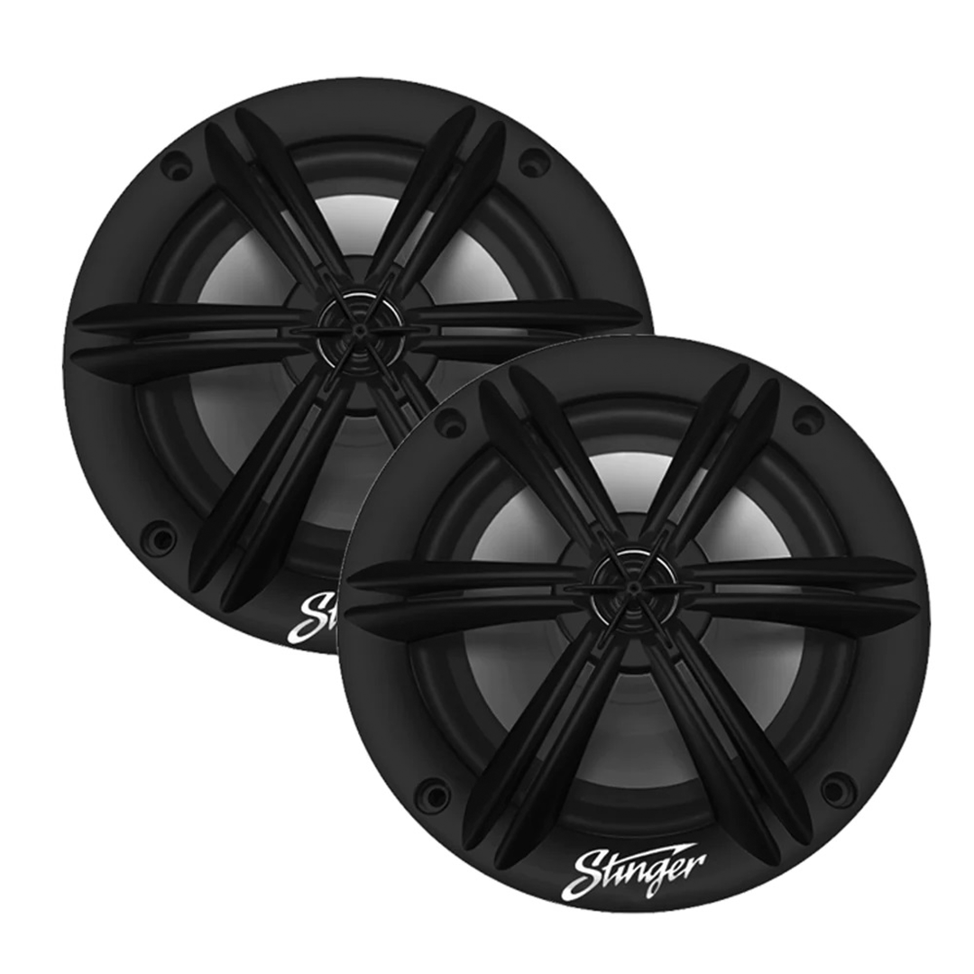 Stinger SEA65B, 6.5" 2-Way Marine Coaxial Speaker - Black