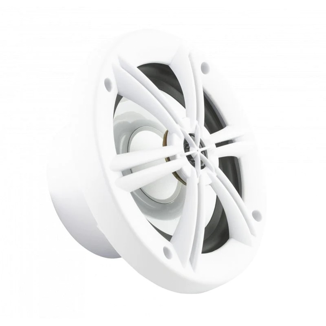 Stinger SEA65RGBW, 6.5" 2-Way Marine Coaxial Speaker w/ RGB - White