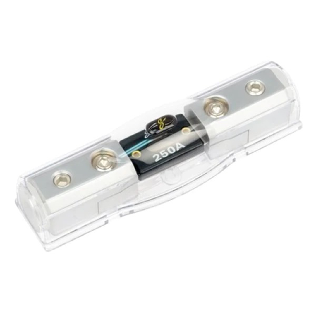 Stinger SHD201, HPM Series Inline ANL Fuse Holder with (1) 1/0 or 4 AWG Input and (1) 1/0 or 4 AWG Output