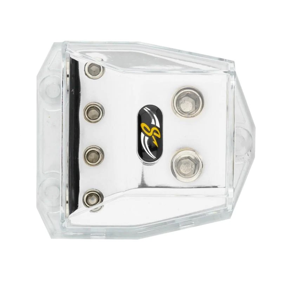 Stinger SHD21, HPM Series Power or Ground Distribution Block with Satin Chrome Finish