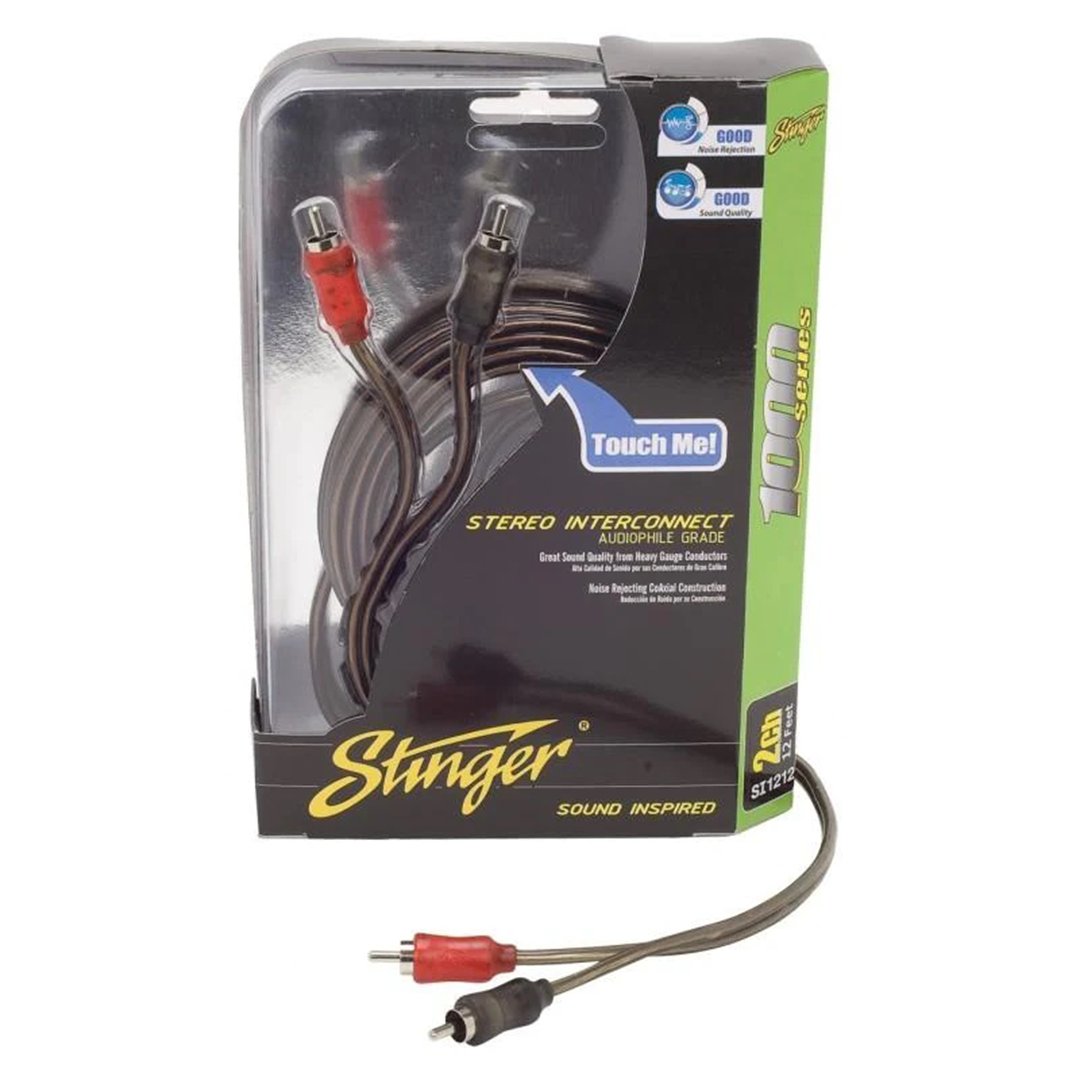 Stinger SI121.5, 1000 Series 2 Channel Coaxial RCA Cable - 1.5 Feet