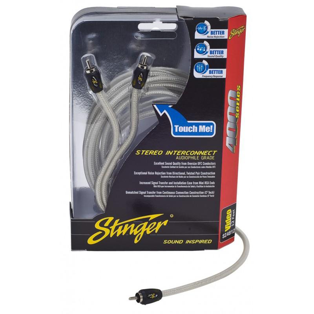 Stinger SI486, 4000 Series Video Composite RCA Cable - 6 Feet