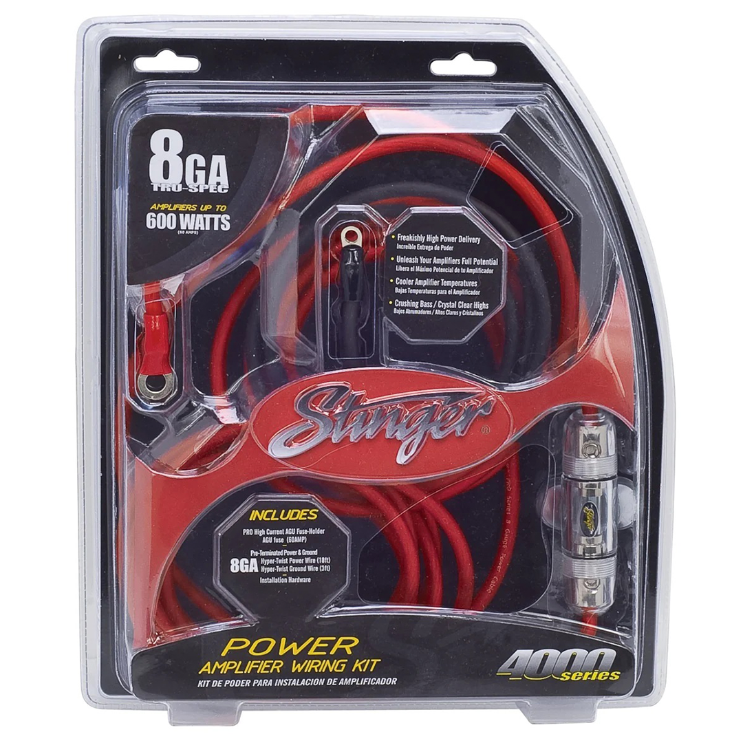 Stinger SK4281, 4000 Series 8 Gauge Power Only Wiring Kit