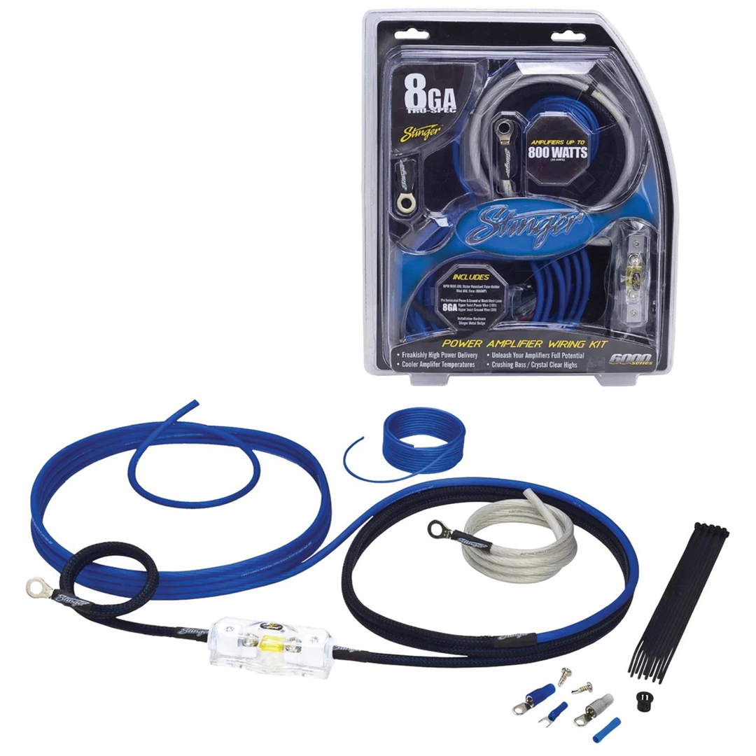 Stinger SK6281, 6000 Series 8 Gauge Power Only Wiring Kit