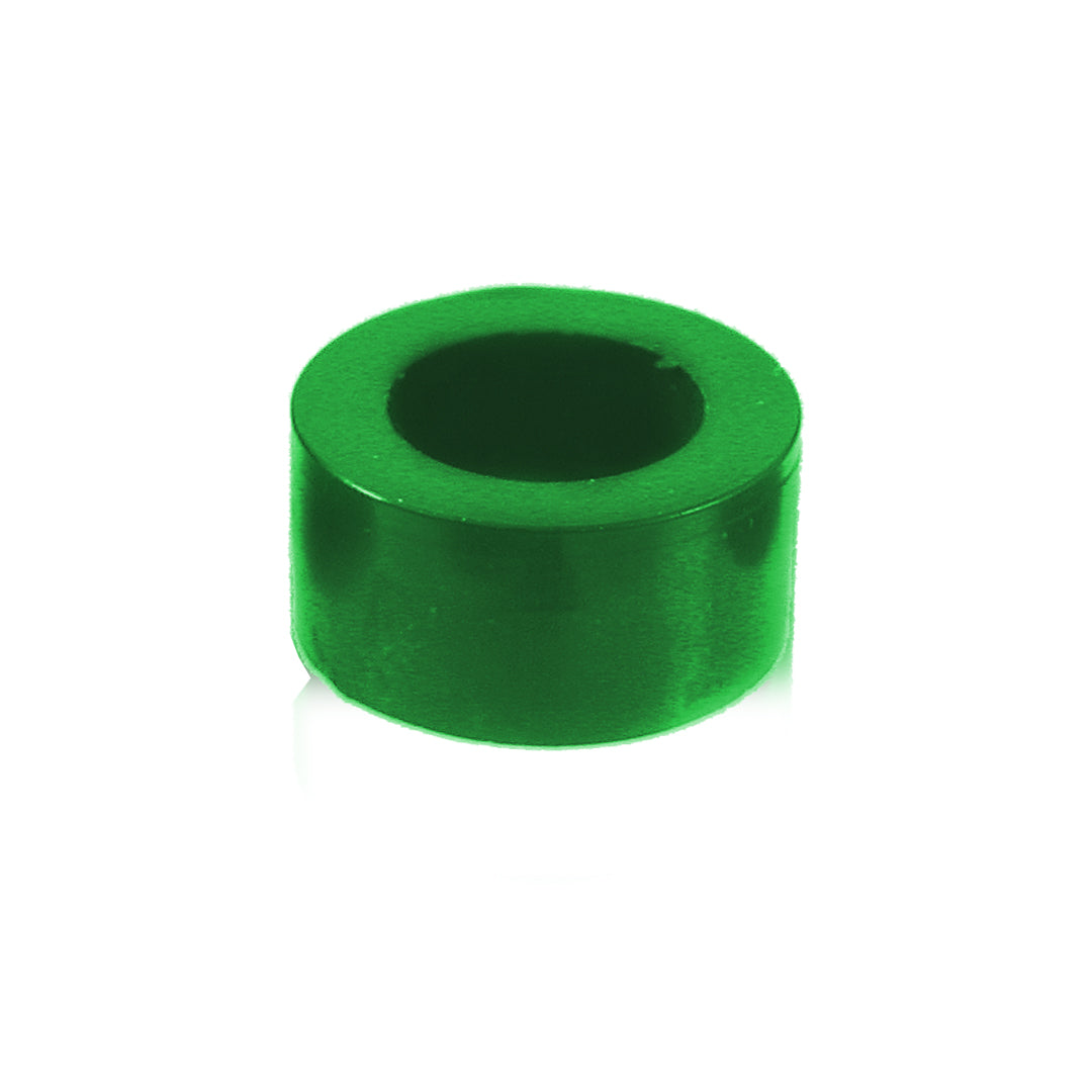 PAC SPACER14, 1/4" Shaft Spacer Green - 100/Bag